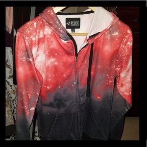 Galaxy sweater red Rude Hot Topic